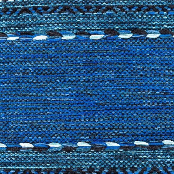 SURYA Trenza 20” x 20” cotton Blue and Black southwest Throw Pillow EUC - Picture 2 of 6